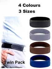 2PZ Cintura Senza Fibbia Fibbie Regolabili Resistente Elastico 4 Colori 3 Misure 