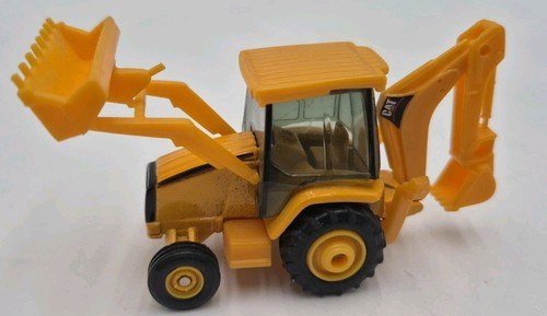 RARE All-Yellow 1998 Matchbox Caterpillar Backhoe Loader MB353 Loose Variant R1