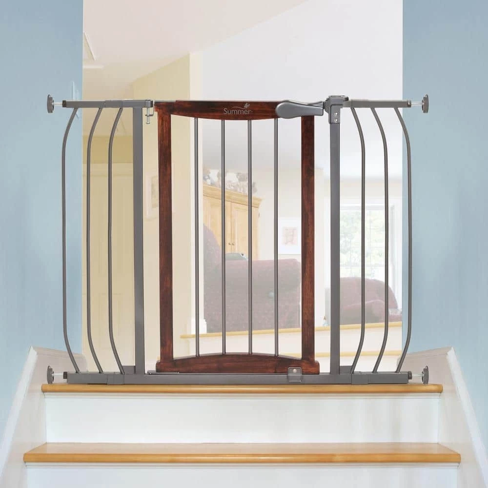 Summer Anywhere Decorative Walk Thru Pet & Baby Gate Doorways and Stairways 30"