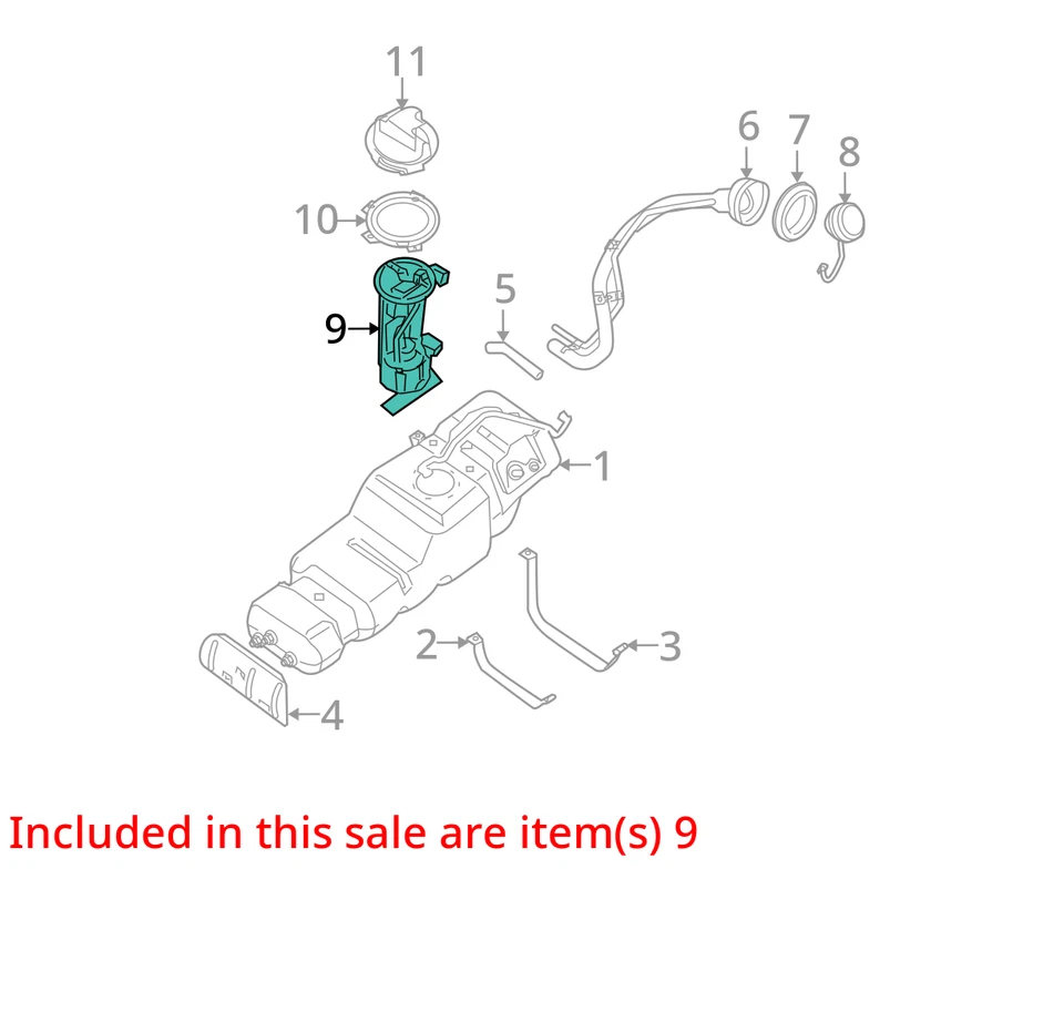 Conjunto de bomba de combustible eléctrica Nissan Armada 2007-2015 T9TEQ Foto 2 de 3