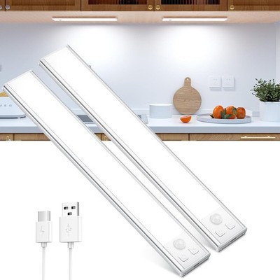 OUILA Unterbauleuchte Küche LED Schrankbeleuchtung mit Bewegungsmelder USB-C 