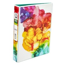 Mini 3 Ring Binder, Holds 5.5" x 8.5" Paper, 1" Round Rings, 175-Sheet