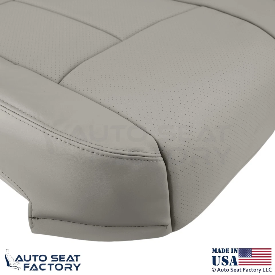 Cubiertas de asiento delanteras inferiores de piedra de cuero genuino para Infiniti M37 M56 2011-2013 Foto 4 de 4