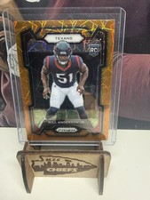 2023 Panini Prizm Will Anderson JR. Rookie Orange Lazer 342 Texans SP RC