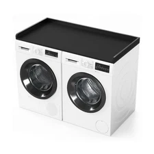 SpaceAid Washer Dryer Countertop, Laundry Wood Shelf Topper with Edge, 54" Wi...