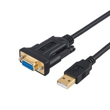 USB to RS232 Adapter Serial Cable PL2303 Chipset 6.6ft USB 2.0 CableCreation