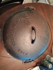GRISWOLD #10 TITE TOP DUTCH OVEN POT  WITH LID CAST IRON SITS FLAT