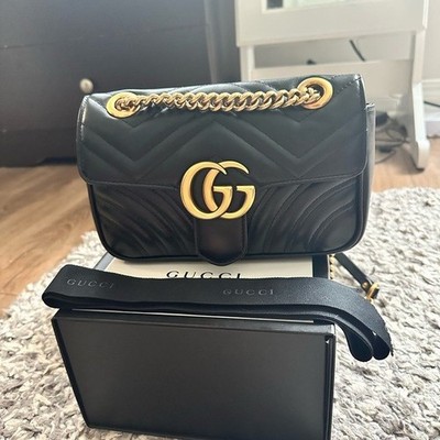 Gucci Marmont Mini Bag Handbag Black