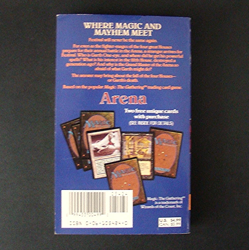 Magic The Gathering Arena By William R. Forstchen 1994 Novel Rare OOP 90s - Image 2 of 3