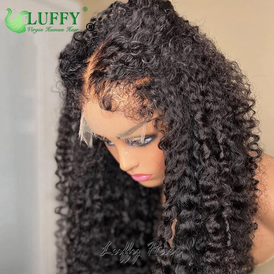 Full Lace Wigs Jerry Curly 13x6 Lace Front Human Hair Wigs With Curly Baby Hair - Image 2 of 4