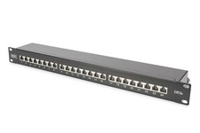DIGITUS CAT 6A, Class EA Patch Panel, shielded Cat 6A - Shielded 24-Port - 19-Zo