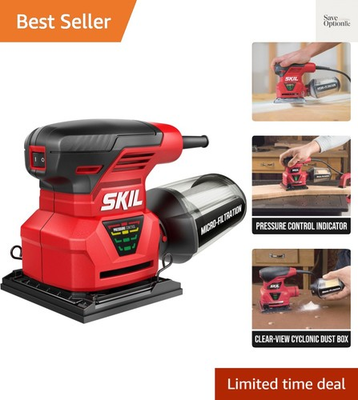 #ad 7292 02 2.0 Amp 1 4 Sheet Palm Sander with Pressure Control Red $64.99