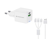 ALTHEA16W Conceptronic Charger 2Port 33W 1xUSB-C 1xUSB-a+3-in-1 sw ~D~