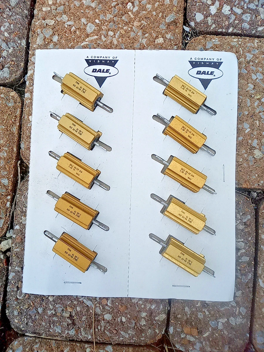 Résistance Bobinée Vishay Dale 10 Ohms 5 Watts 1% - Référence MIL-PRF-18546 RH00510R00 - Neuf