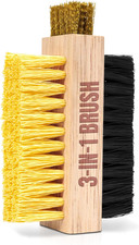 Multi Purpose Shoe Cleaning Brush - with Strong, Medium and Soft Bristles for Al