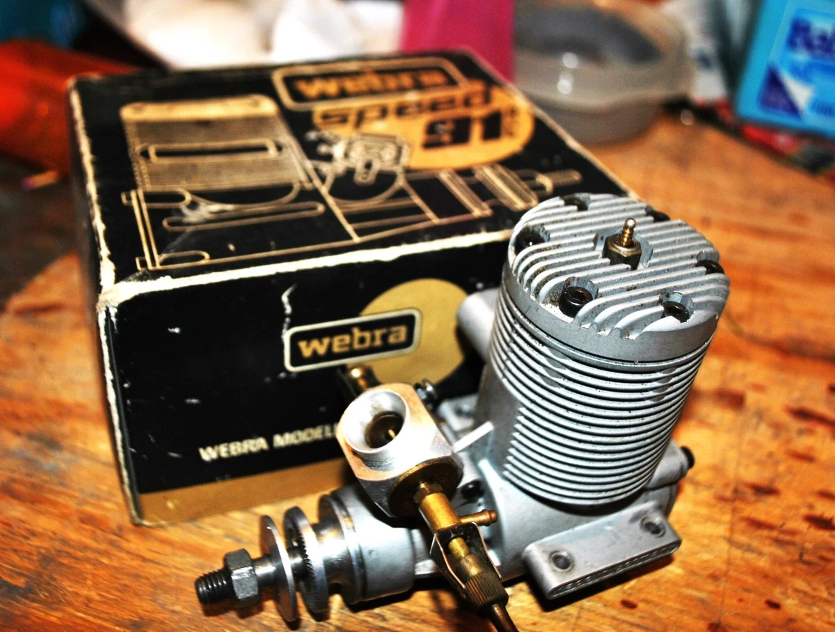 ホビーラジコン Webra Speed 40RC Webra Engine - Webra Speed 40 GT W/TNII Carb & Muffler - New