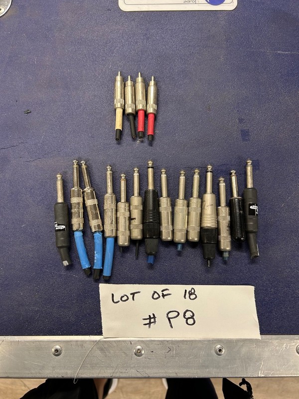 Swichcraft  , Neautrik 1/4" TS , RCA male connector Lot of 18. #p8