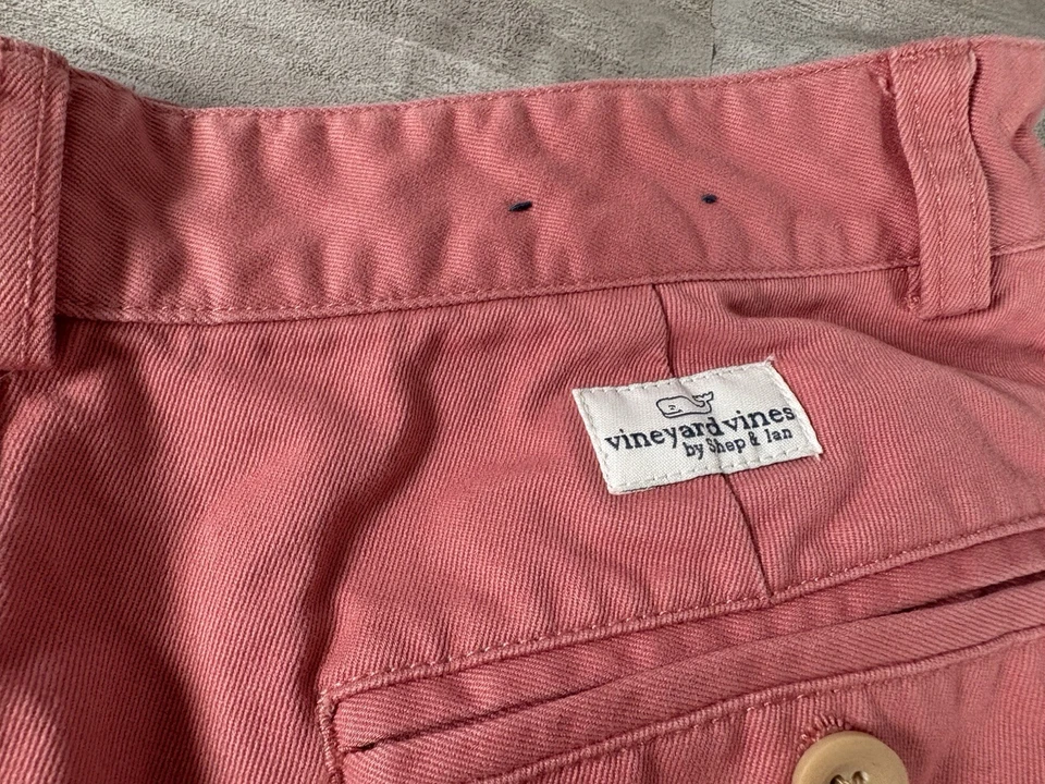 Pantalones chinos de pierna recta Vineyard Vines de Shep & Ian talla 18 para niños rosa salmón Foto 3 de 4