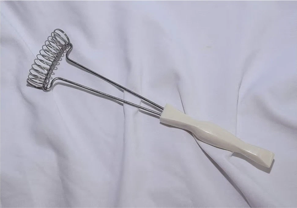 CUTCO 1714 Mix-Stir Whisk Mixer Stainless Steel Pearl White Handle 12 inch