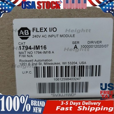 New Allen-Bredley 1794IM16 Flex 16 Point Digital Input Module AB 1794-IM16