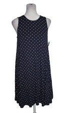 Old Navy Dress Navy Blue & Whote Polka Dots Sundress Womens's Size Small S New