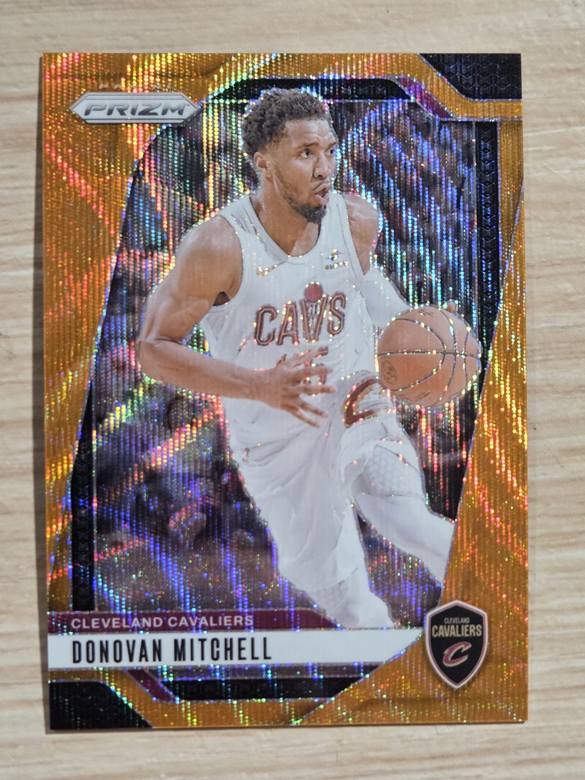 2024-25 Panini Prizm 7/60 Donovan Mitchell #155 Orange Wave Prizm