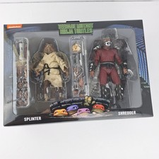 NECA TMNT 1990 Movie Splinter & Shredder 7in Action Figure 2 Pack New In Box
