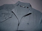 Travis Mathew Full Zip-Up Stretch Gray Light Wight Casual Golf Jacket Men's MED