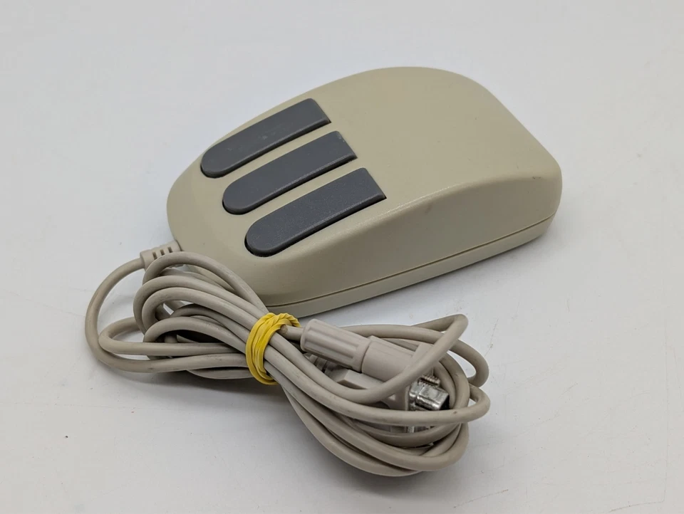 Serielle Maus RS232 D-SUB 9POL Kugelmaus 3 Tasten Button VINTAGE HWI-A2-MT30M - Bild 4 von 4