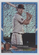 2018 Bowman Chrome Prospects Blue Shimmer Refractor /150 Steven Duggar 0i21