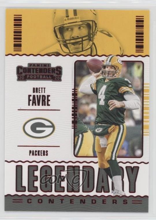 2020 Panini Contenders Legendary Contenders Ruby Brett Favre #LC-BFA HOF 0h66