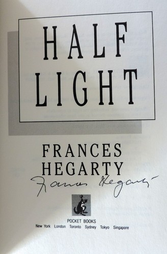 Frances Hegarty, Half Light, Pocket Books, 1993- Signed - First US, 1st Printing - Picture 5 of 7