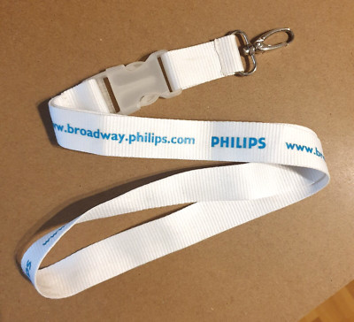 Broadway Philips - Schlüsselband Lanyard, weiß NEU #B058