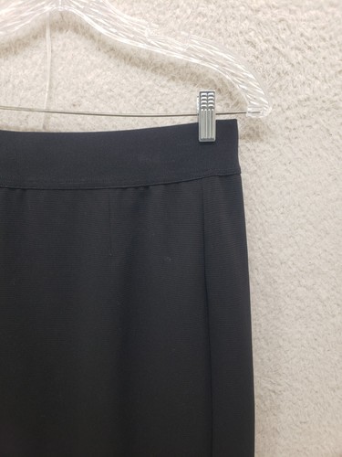 Alfani Women Skirt 6 Black Poly Blend Pull On Straight Pencil Fit Stretch Mini - Picture 3 of 17