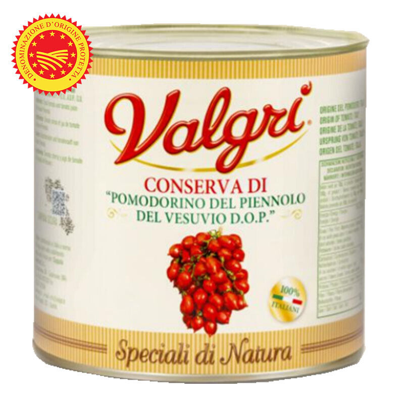 Pomodorini del Piennolo del Vesuvio DOP in latta Gr. 2550