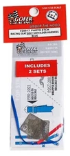 Gofer Racing Decals 20017 1/24 Blue Racing Shoulder Harness Seat Belts with Phot