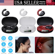 Bluetooth 5.3 Wireless Earbuds Clip-Ear Bone Conduction Headphones Sport Headset