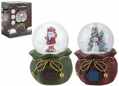 Musikalische leuchtende Schneekugel Weihnachtsschmuck Geschenk Weihnachtsmann oder Schneemann Wasserkugel