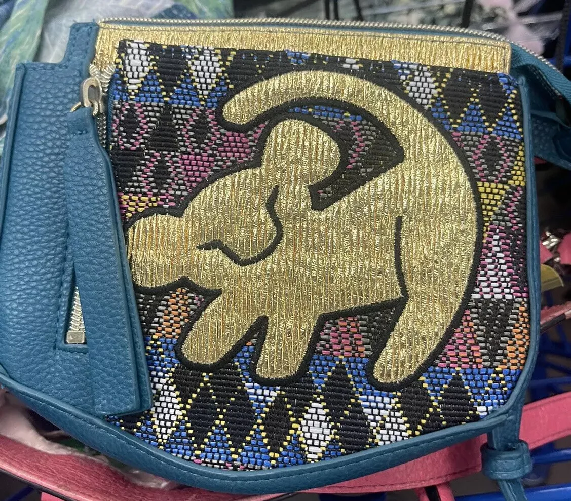 DISNEY Danielle Nicole Simba Lion King Fanny Pack Purse Gold Designer Bag