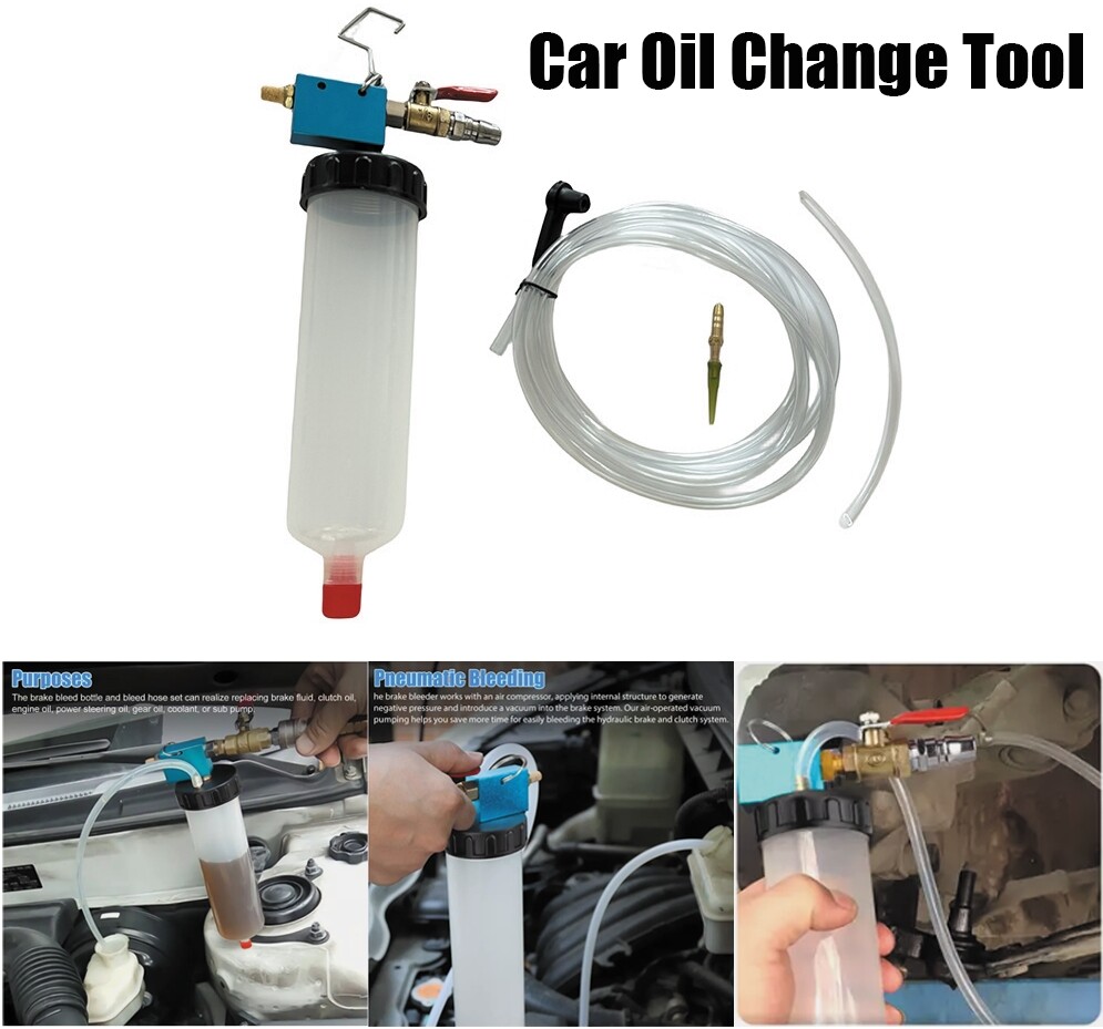 Pneumatic Car Brake Fluid Vacuum Bleeder Extractor Tool for Oil Change