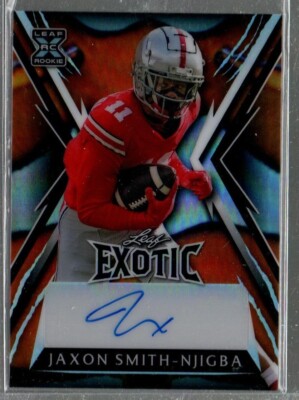 Jaxon Smith-Njigba 2023 Leaf Exotic Multi Sport Rookie Fish Prismatic  Auto /2