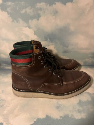 Gucci 353417 Ankle High Boots Gucci Waterproof Red Size 8.5 Men s