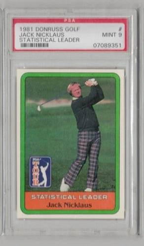 1981 Donruss Golf Jack Nicklaus PSA 9