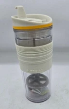 Vintage Starbucks French Press Travel Tumbler. RARE Complete Coffee Cup. NEW