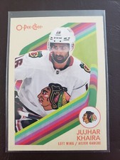 2023-24 Jujhar Khaira Retro O-Pee-Chee Hockey Chicago Blackhawks