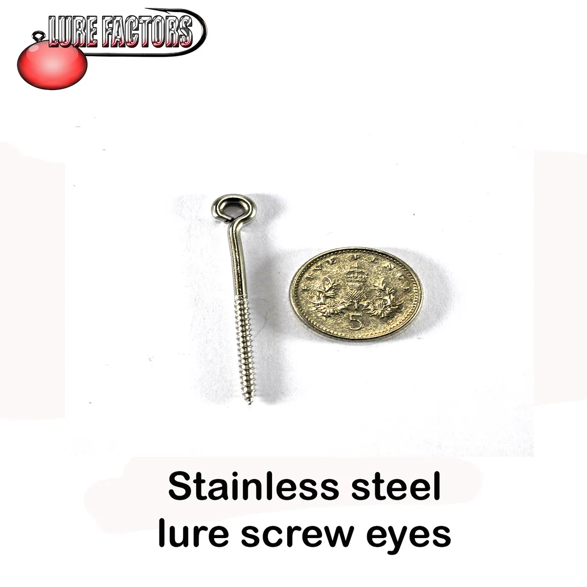 39mm Stainless steel screw eyes lure building hook hangers