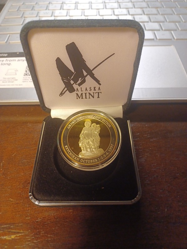 1997 grand igloo 81st convention - 1 oz. .999 silver proof dcam - ketchikan, Ak
