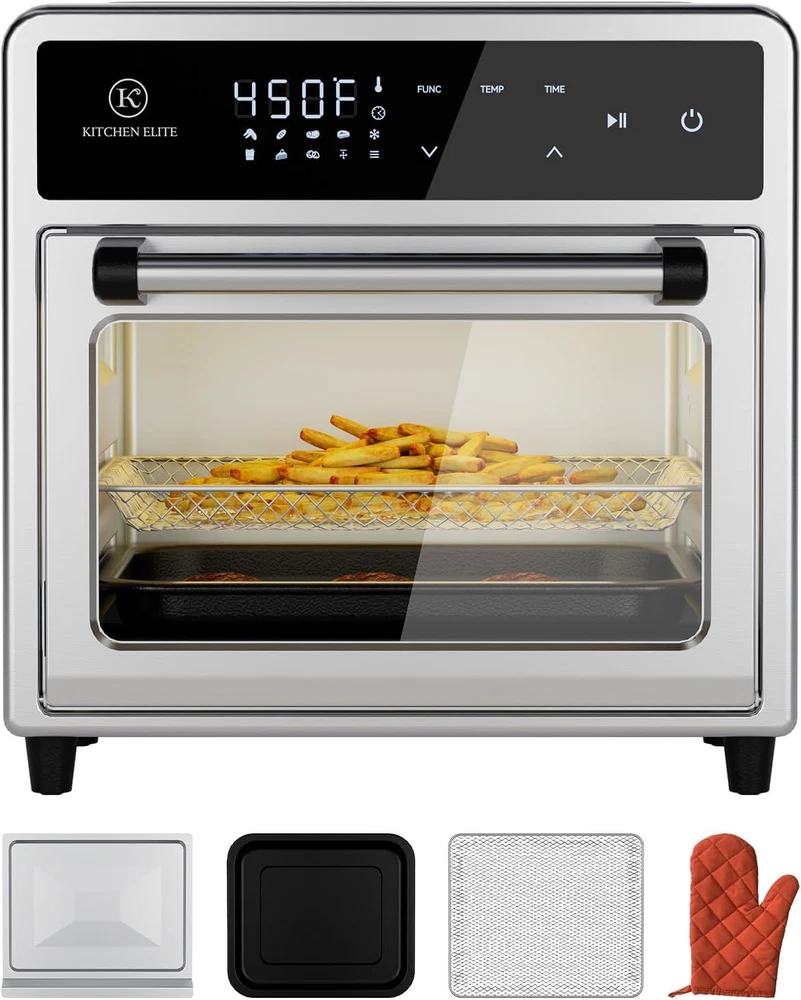 12.6QT 10-in-1 Air Fryer Toaster Oven Combo with 9 Touch Screen Controls