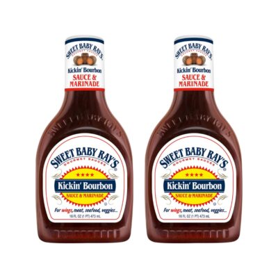 Bourbon Molasses Spicy Pepper BBQ Sauce 16 Oz Pack of 2 Gluten Free Kosher
