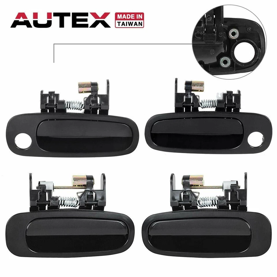 8X Manija de puerta interior exterior para 98-02 Toyota Corolla CE/LE Chevrolet Prizm Foto 2 de 4